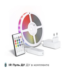 Умная адресная светодиодная лента RGB IC с Яндекс Алисой, Марусей, Google Home, Wi-Fi, Smart LED Lightstrip IP65 24W 5 метров